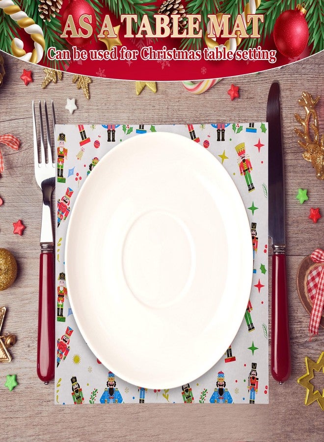 مارسبارك ورق شمعي مارسبارك، ١٠٠ ورقة، بنقشة كسارة البندق، لتغليف الطعام، مقاس ١١.٤ × ١١ بوصة، ورق شمعي لسلال الطعام، مناسب لتغليف سندويشات عيد الميلاد والبرغر، وتغليف مقاوم للدهون للحلوى والبسكويت. - Image 5